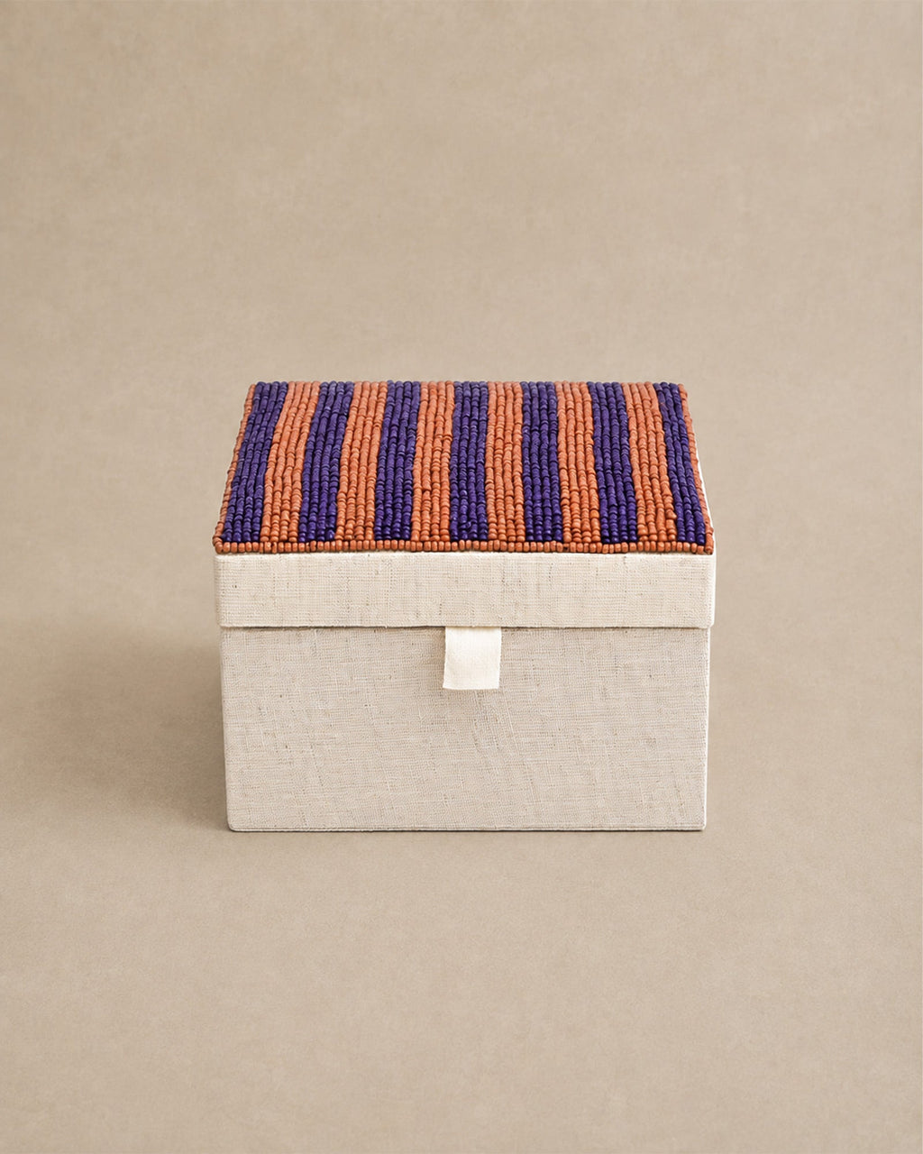 Boîte à bijoux et souvenirs perlée multicolore - | Maison Baan