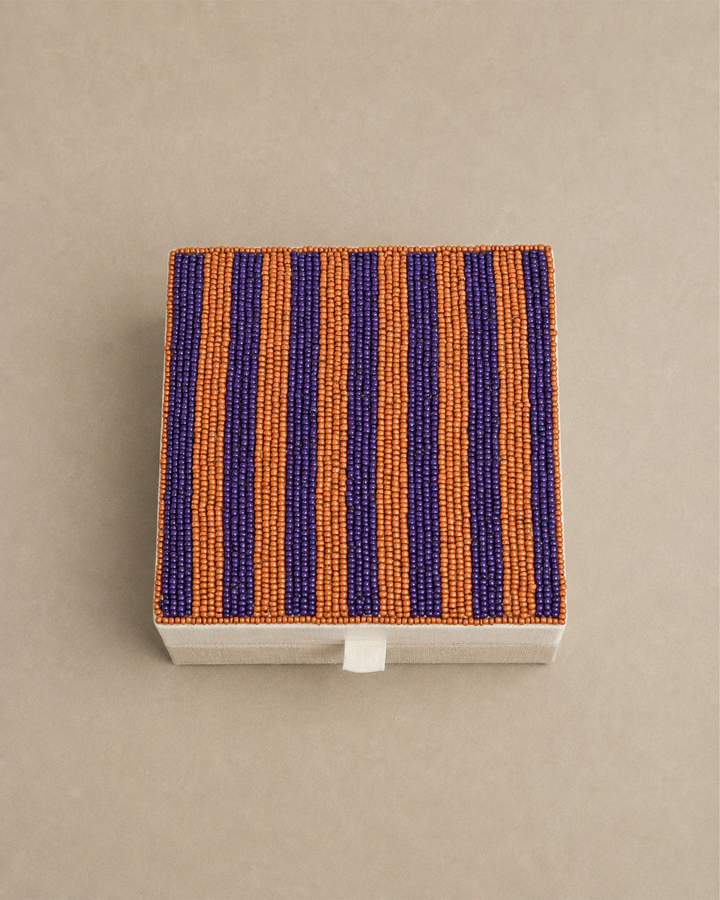 Boîte à bijoux et souvenirs perlée multicolore - | Maison Baan