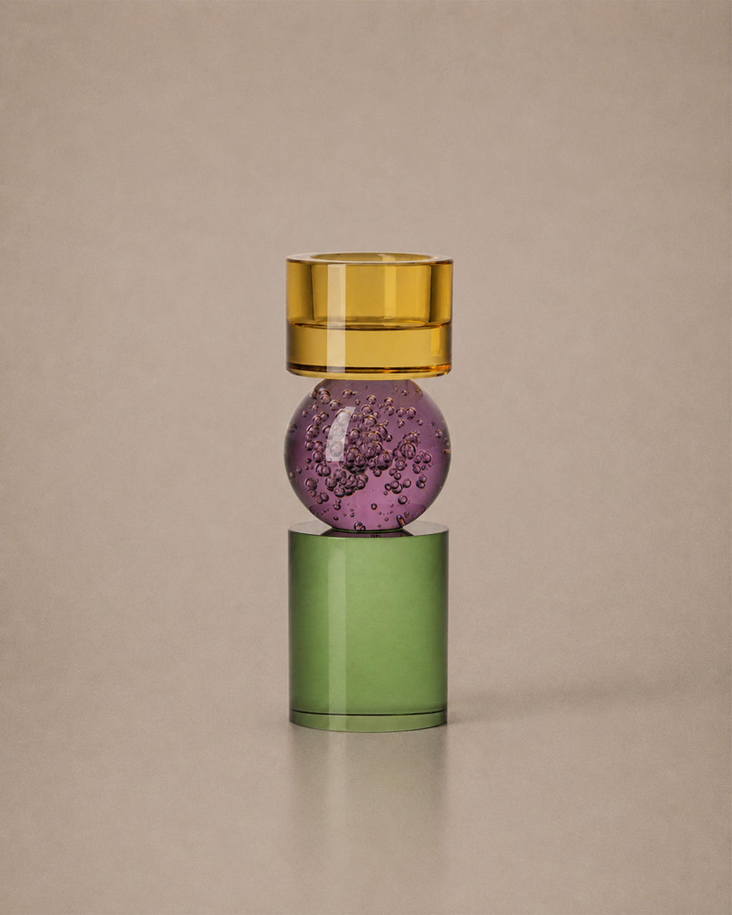 Bougeoir Coloré en Verre - | Maison Baan