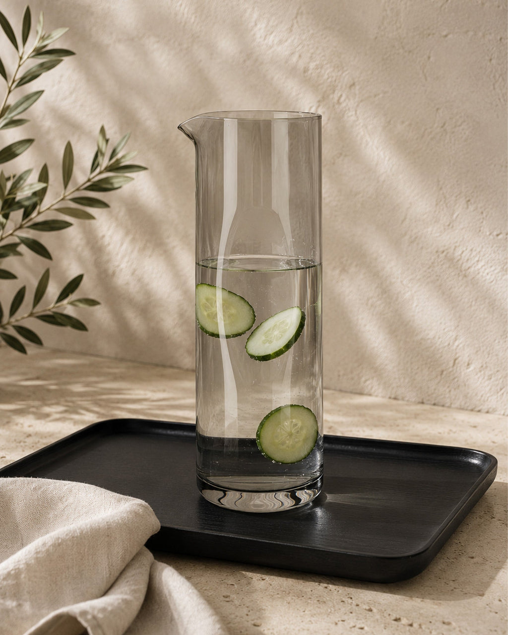 Carafe Design grise en verre - | Maison Baan