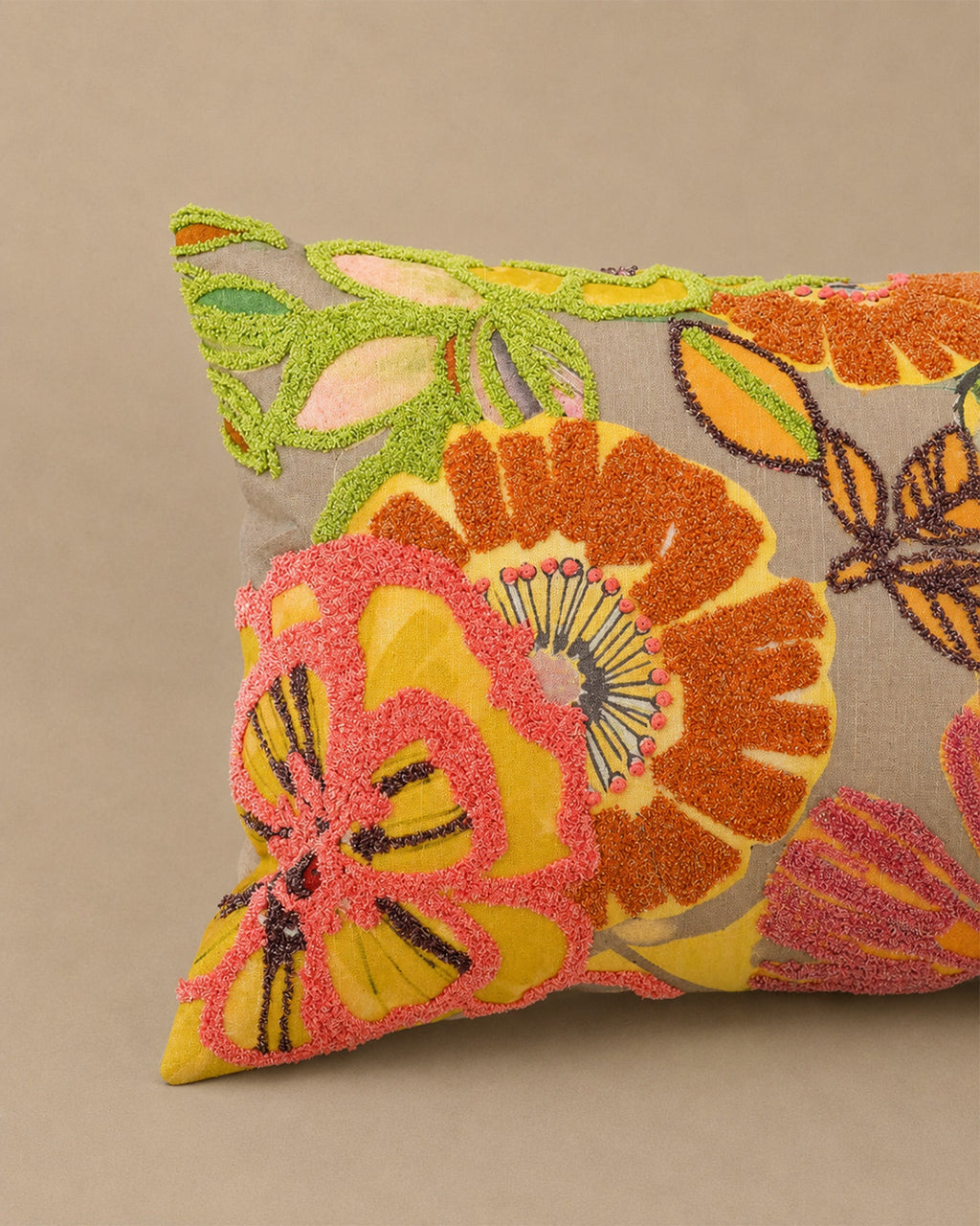 Coussin Rectangle Coton Multicolore 40x60 cm - | Maison Baan