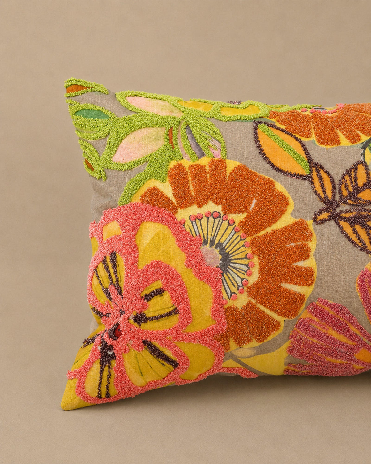 Coussin Rectangle Coton Multicolore 40x60 cm - | Maison Baan
