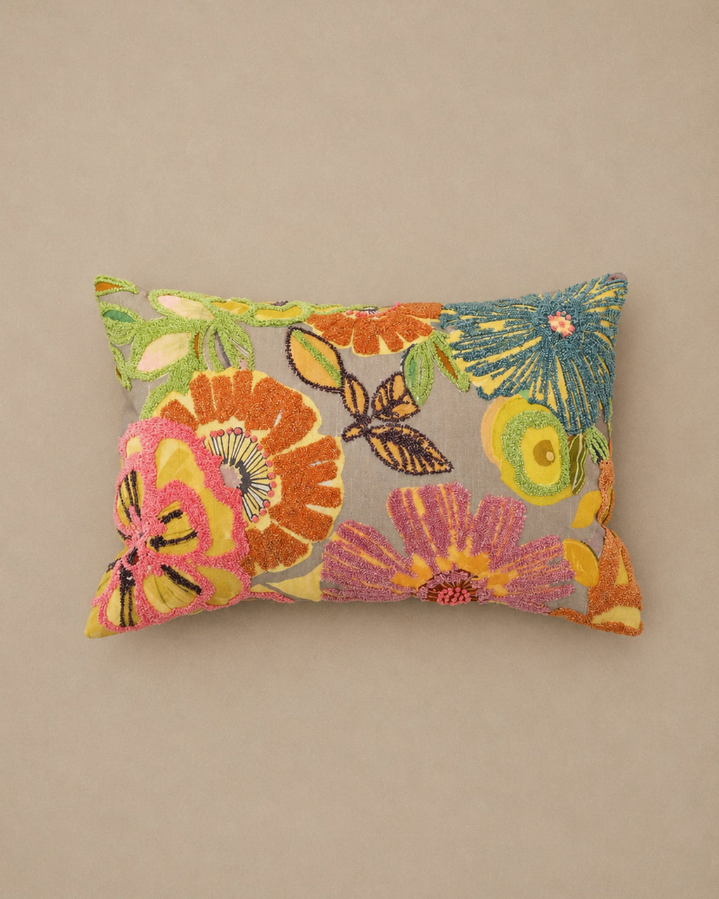 Coussin Rectangle Coton Multicolore 40x60 cm - | Maison Baan
