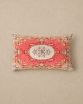 Coussin Rose Oriental Coton Imprimé Rectangle 40x60 cm - | Maison Baan