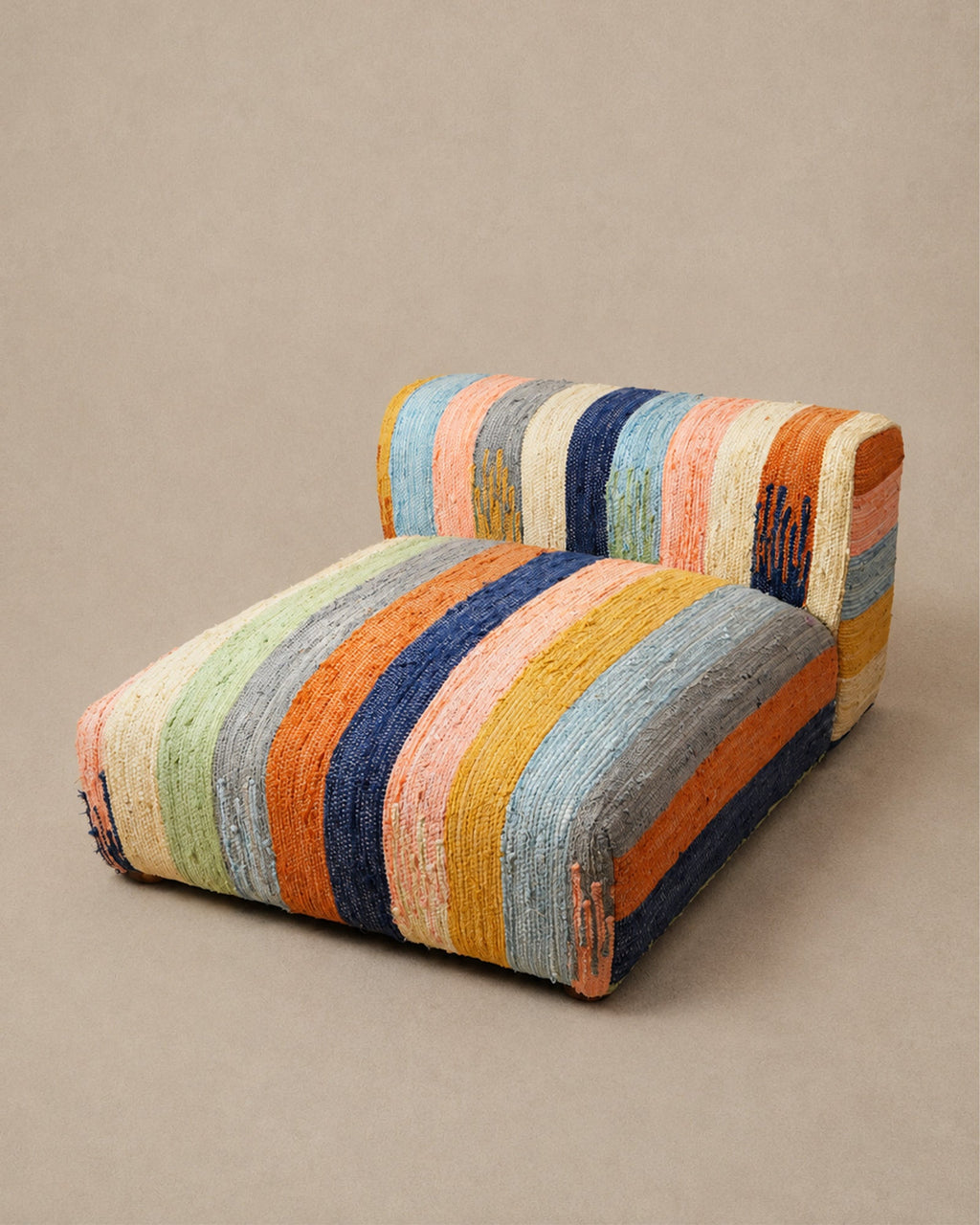 Fauteuil Lounge Multicolore en Coton - | Maison Baan