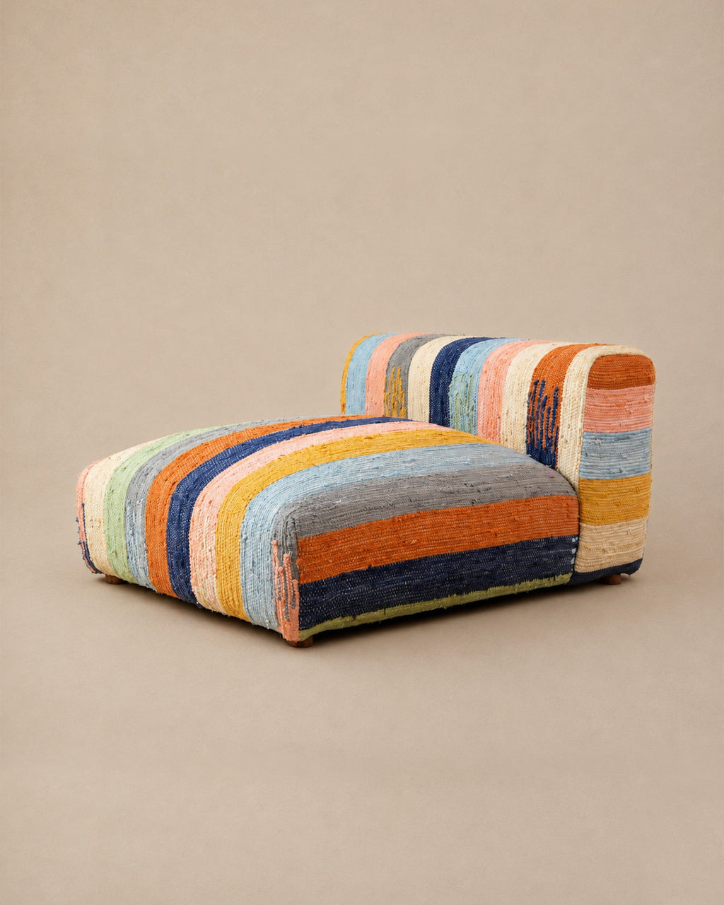 Fauteuil Lounge Multicolore en Coton - | Maison Baan