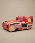Fauteuil Lounge Multicolore Géométrique en Coton - | Maison Baan