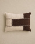 Housse de Coussin Patchwork Marron Naturel - | Maison Baan