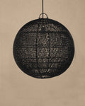 Lustre boule en rotin tressé - | Maison Baan