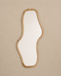 Miroir Asymétrique Naturel en Bois de Manguier 90x170 cm - | Maison Baan