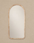 Miroir Mural Arrondi Antique Bois de Manguier 91x183 cm - | Maison Baan