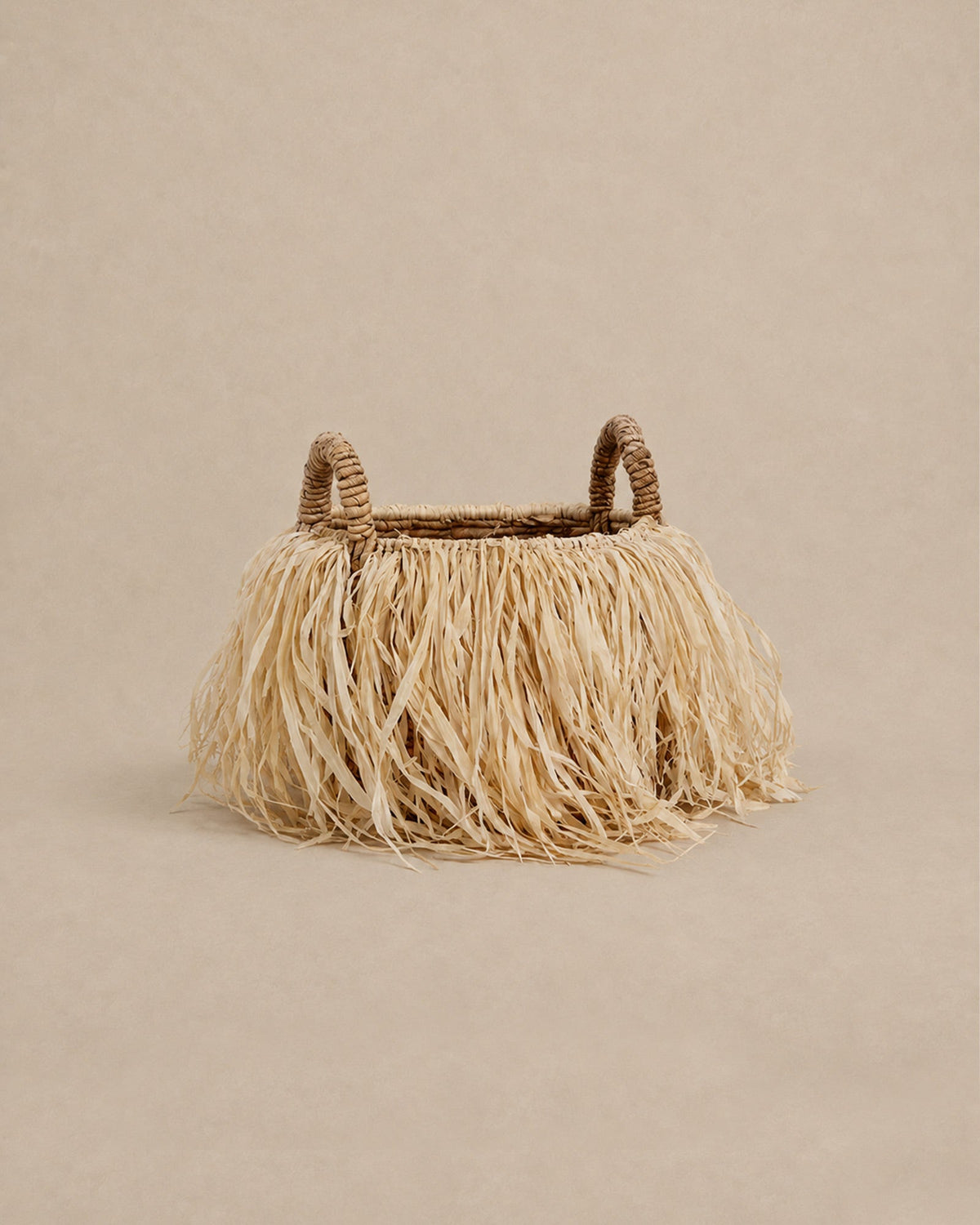 Panier à Franges en Raphia - | Maison Baan