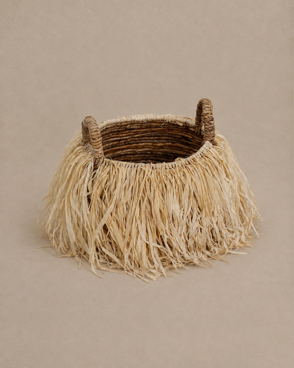 Panier à Franges en Raphia - | Maison Baan