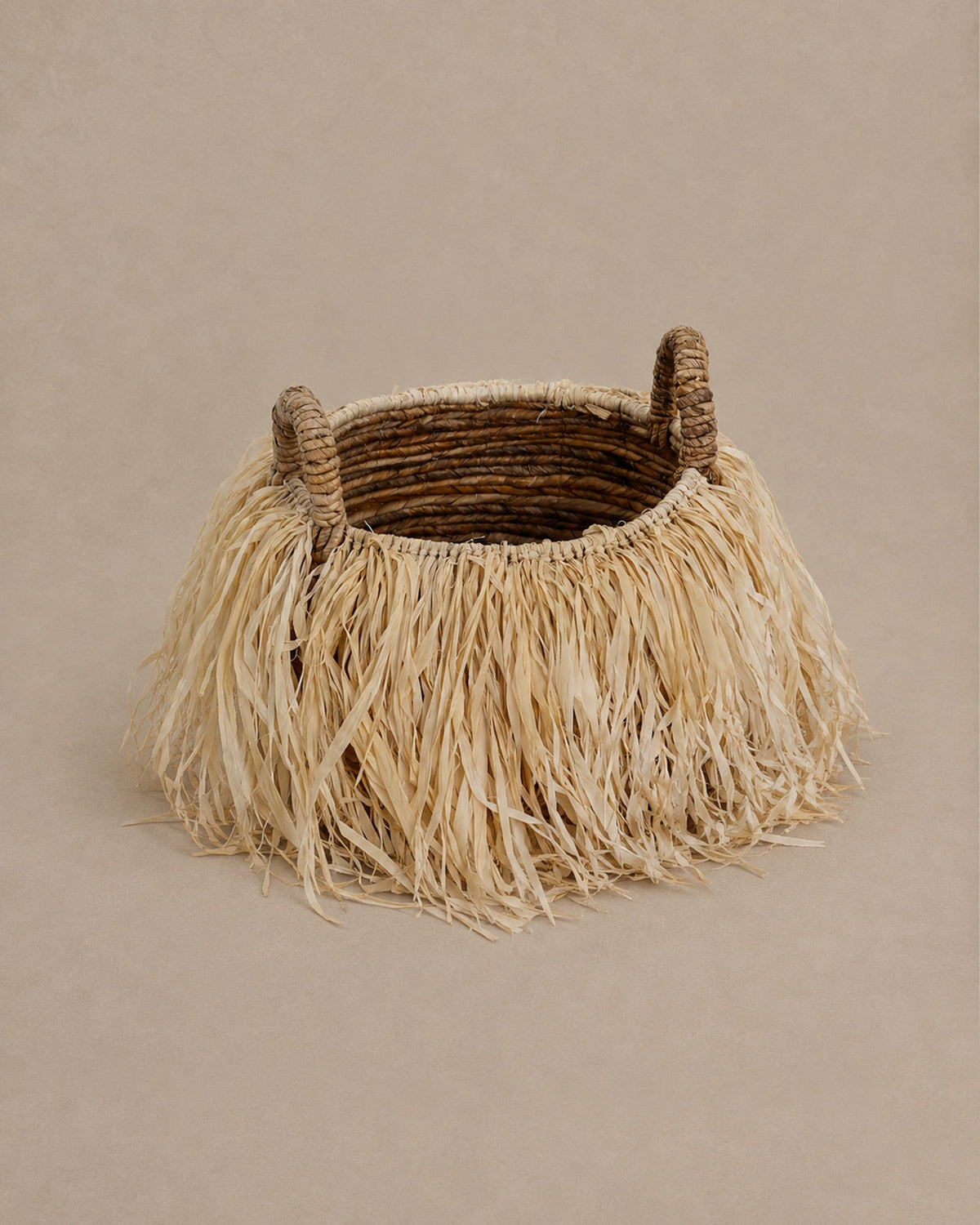 Panier à Franges en Raphia - | Maison Baan