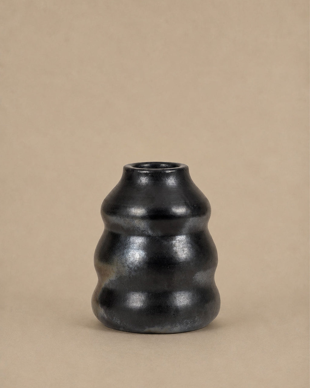 Petit Vase Noir Burned - | Maison Baan