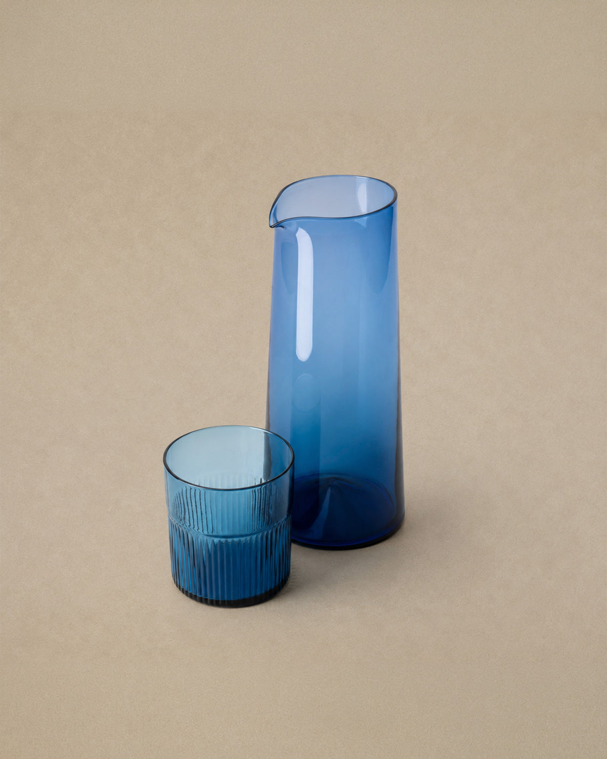 Carafe en Verre Bleue Azure