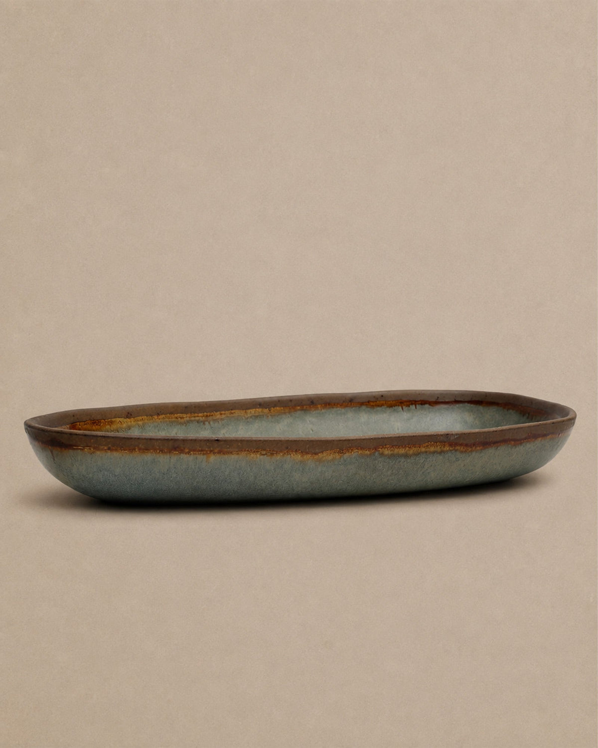 Plat en Grès Bicolore - | Maison Baan