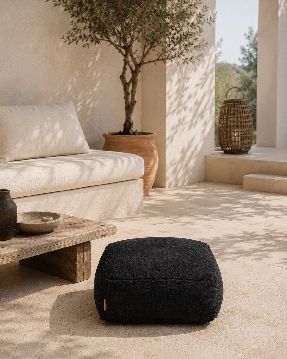 Pouf Extérieur et Intérieur en coton - | Maison Baan