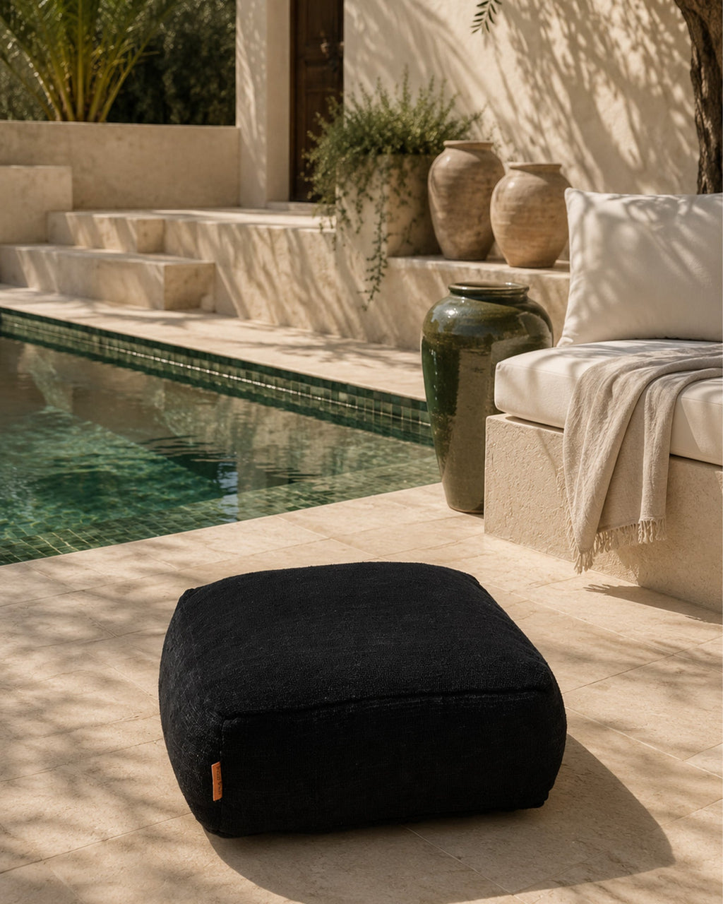 Pouf Extérieur et Intérieur en coton - | Maison Baan