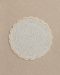 Set de Table Rond Blanc Macramé - | Maison Baan