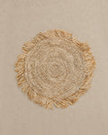 Set de Table Rond en Raphia Naturel - | Maison Baan