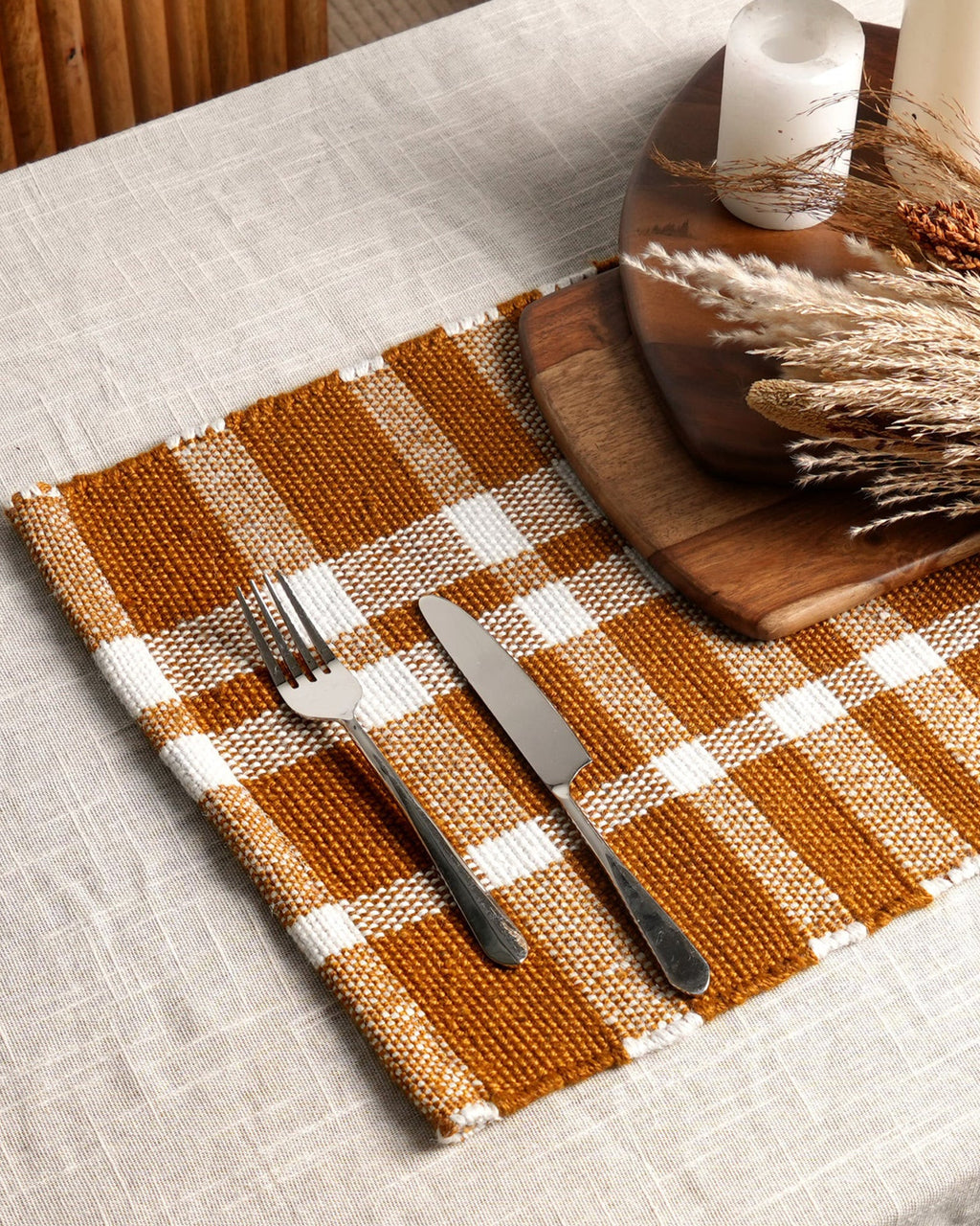 Sets de table à carreaux - | Maison Baan