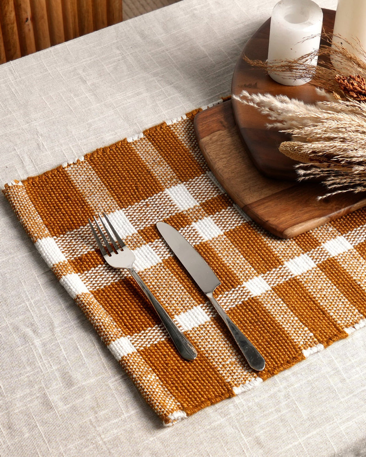 Sets de table à carreaux - | Maison Baan