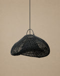 Suspension en rotin noir - Luminaire Nuage Design - | Maison Baan