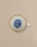 Tasse Bleue & Blanche Fleurie en Porcelaine - Set de 12 - | Maison Baan