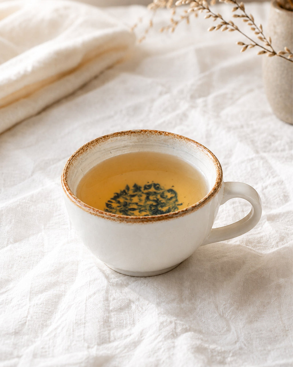 Tasse Bleue & Blanche Fleurie en Porcelaine - Set de 12 - | Maison Baan