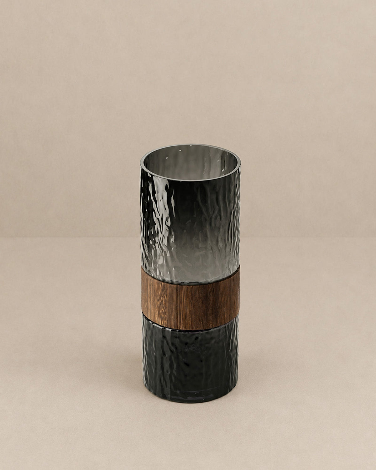 Vase Bois et Verre Recyclé - | Maison Baan