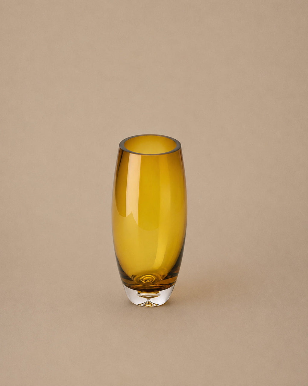 Vase Brun Doré en verre - | Maison Baan