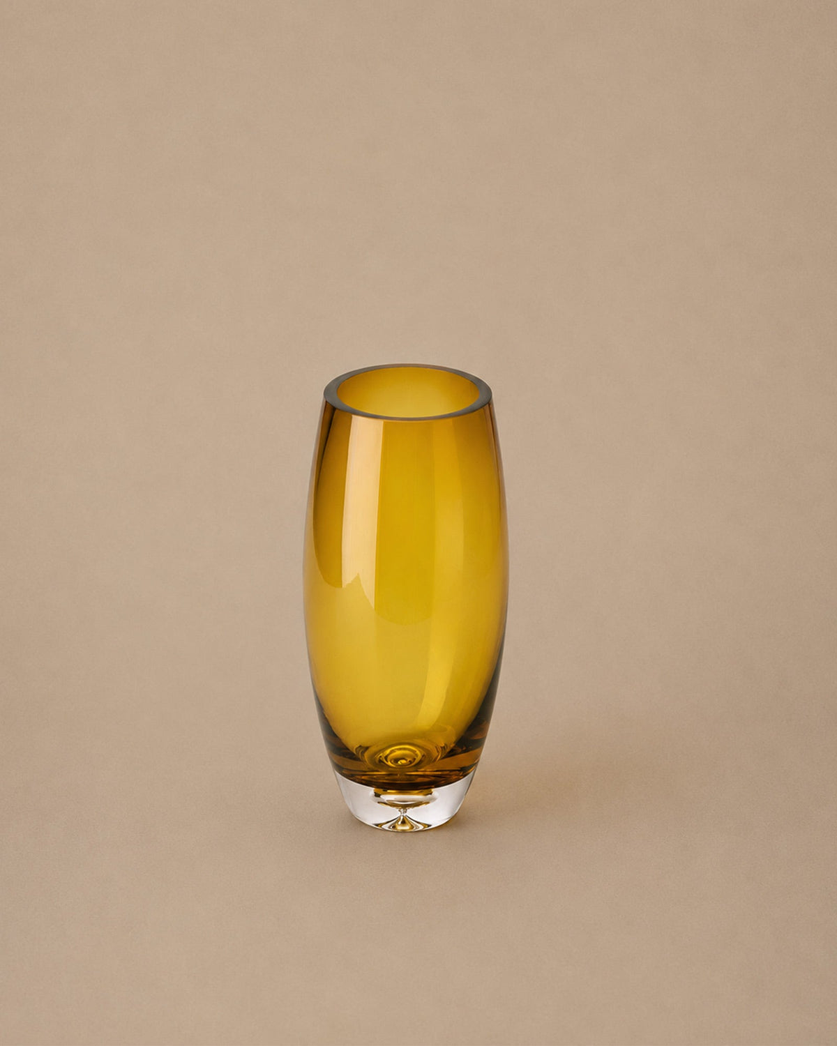 Vase Brun Doré en verre - | Maison Baan