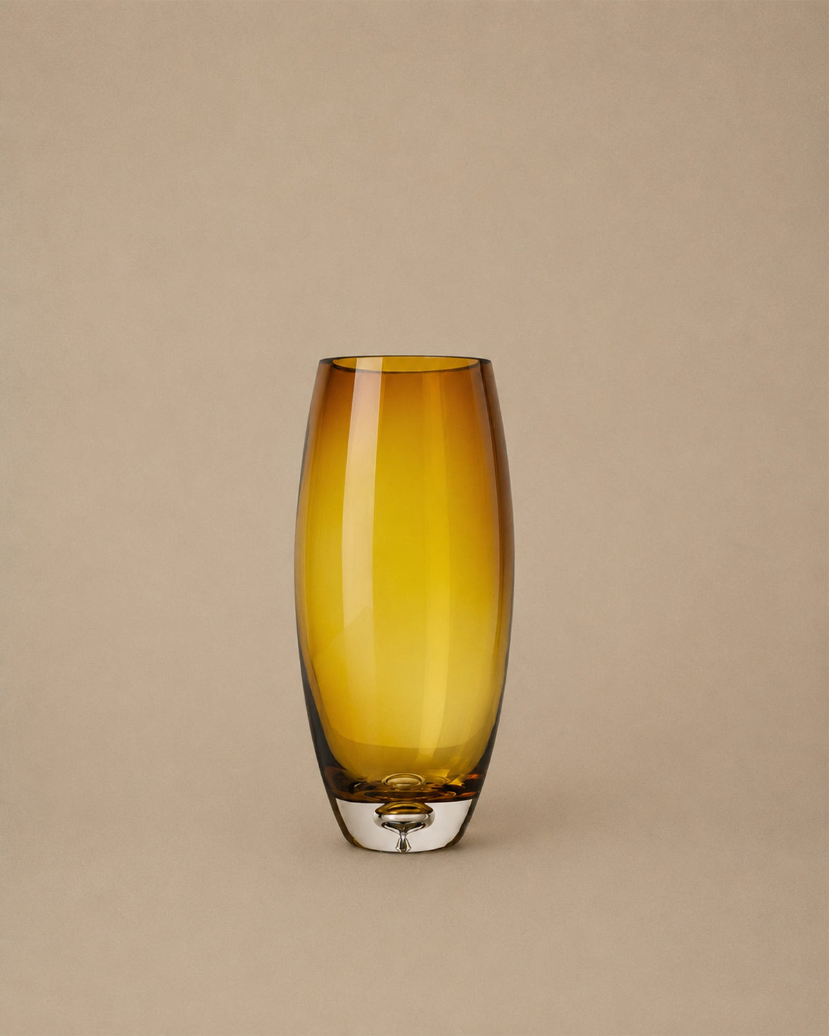 Vase Brun Doré en verre - | Maison Baan