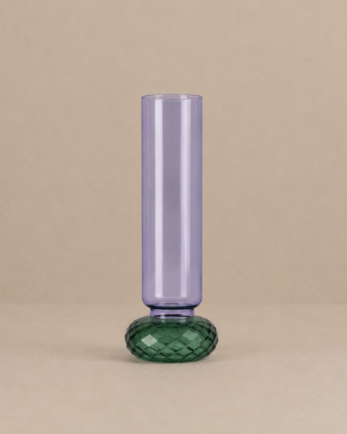 Vase en verre Mauve et Vert - | Maison Baan