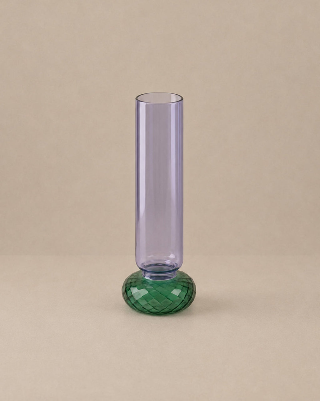 Vase en verre Mauve et Vert - | Maison Baan