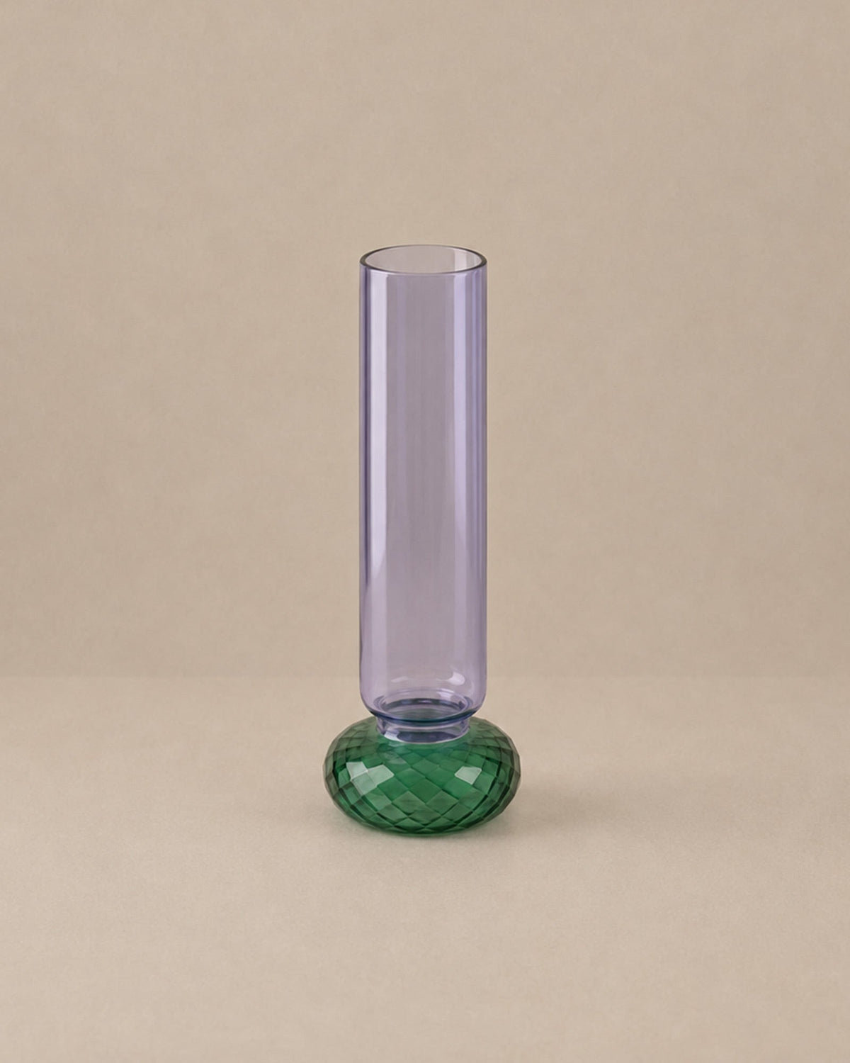 Vase en verre Mauve et Vert - | Maison Baan