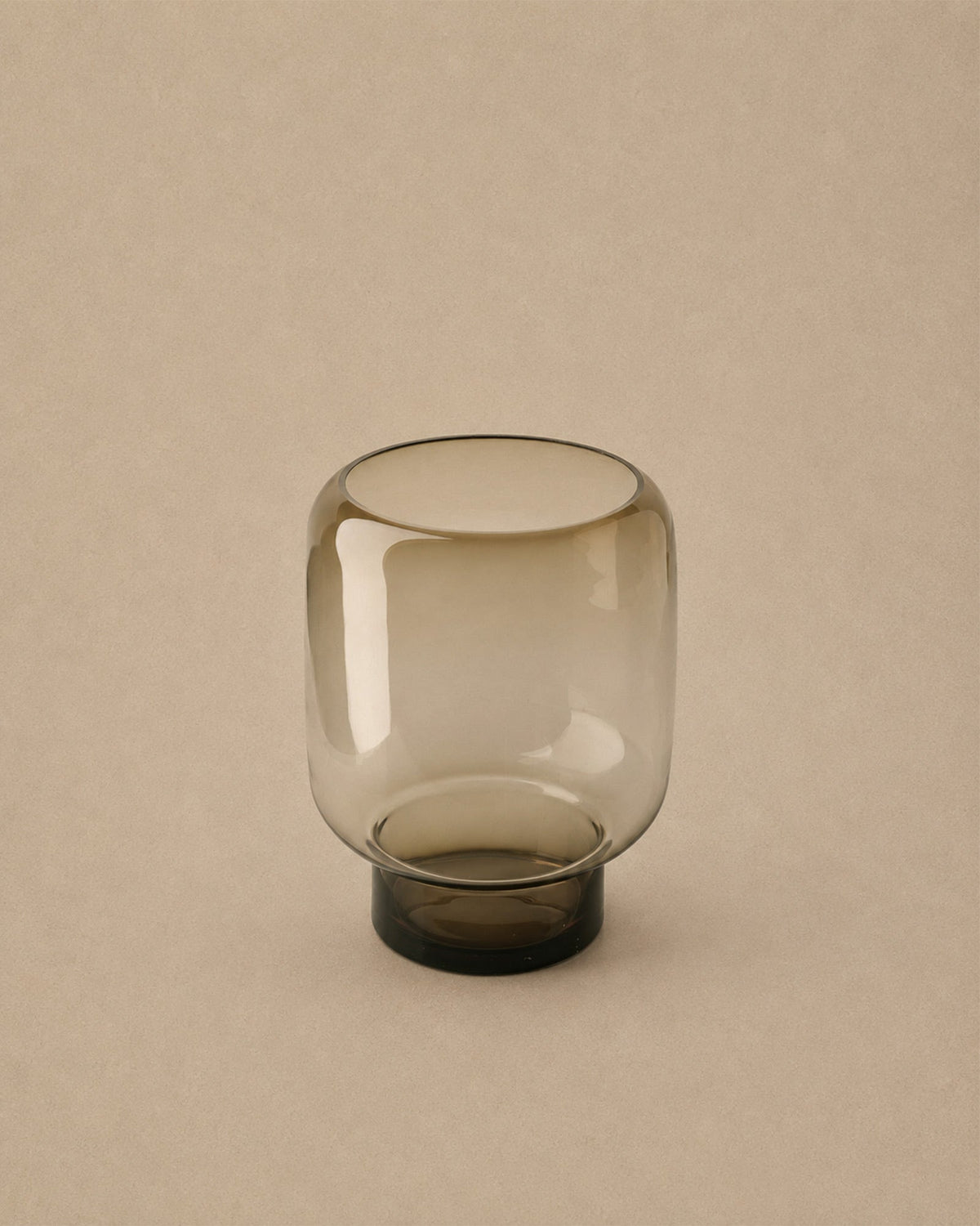 Vase Marron fumé en verre moderne - | Maison Baan