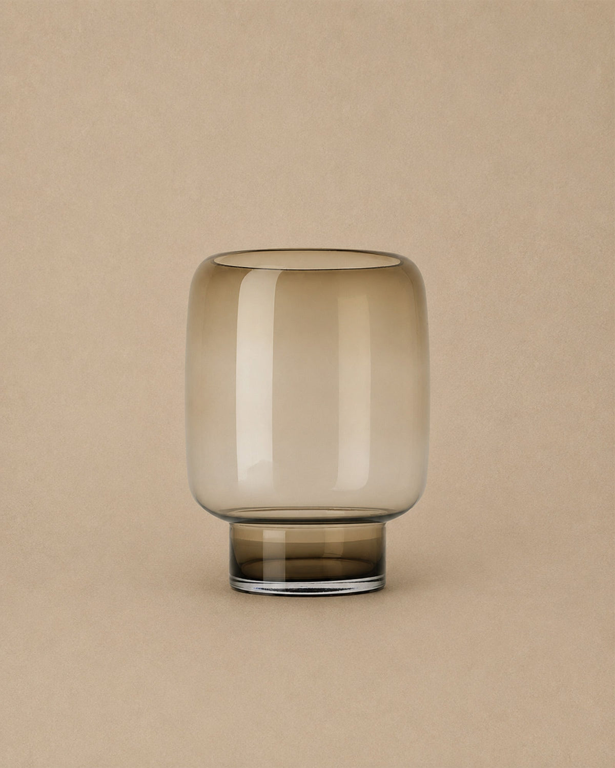 Vase Marron fumé en verre moderne - | Maison Baan
