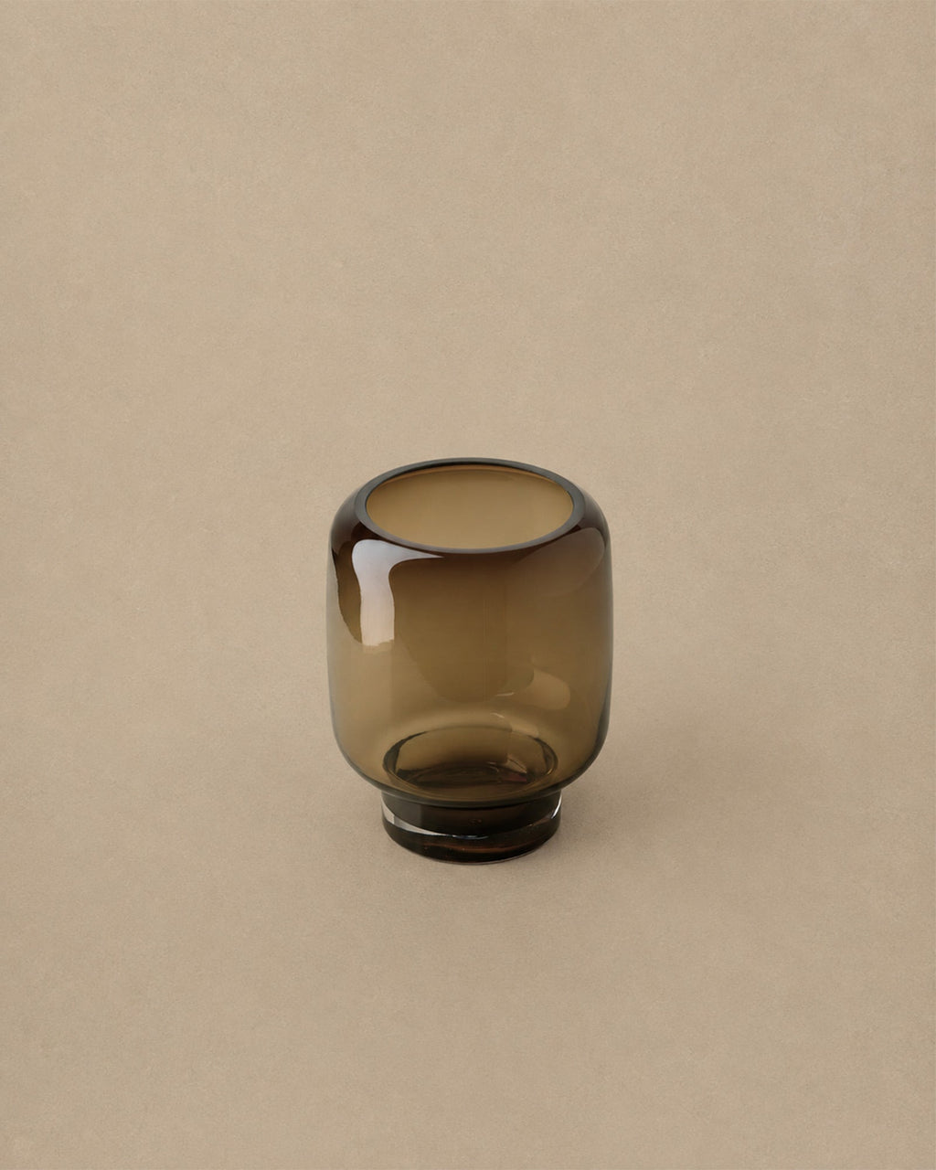 Vase Marron fumé en verre moderne - | Maison Baan