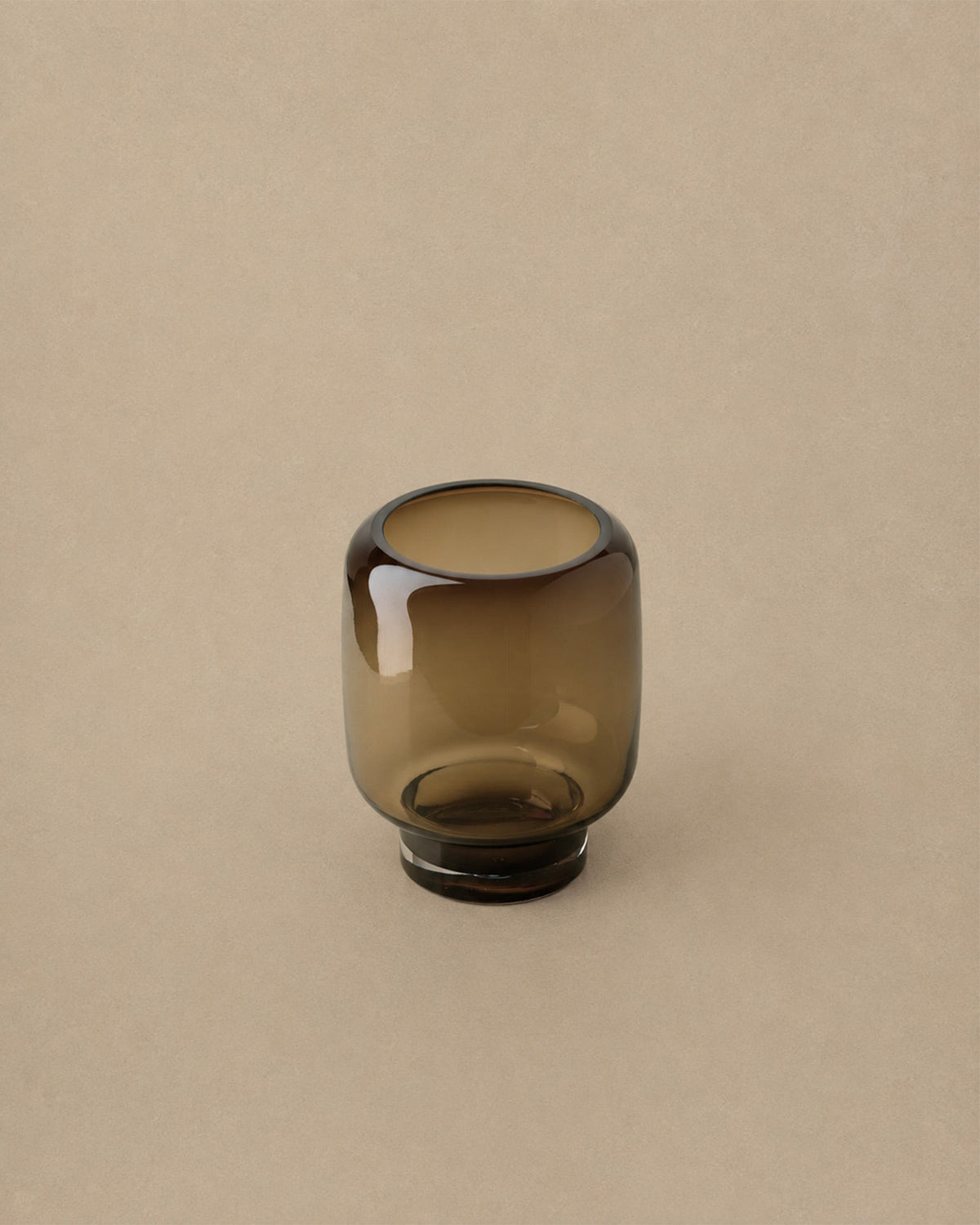 Vase Marron fumé en verre moderne - | Maison Baan
