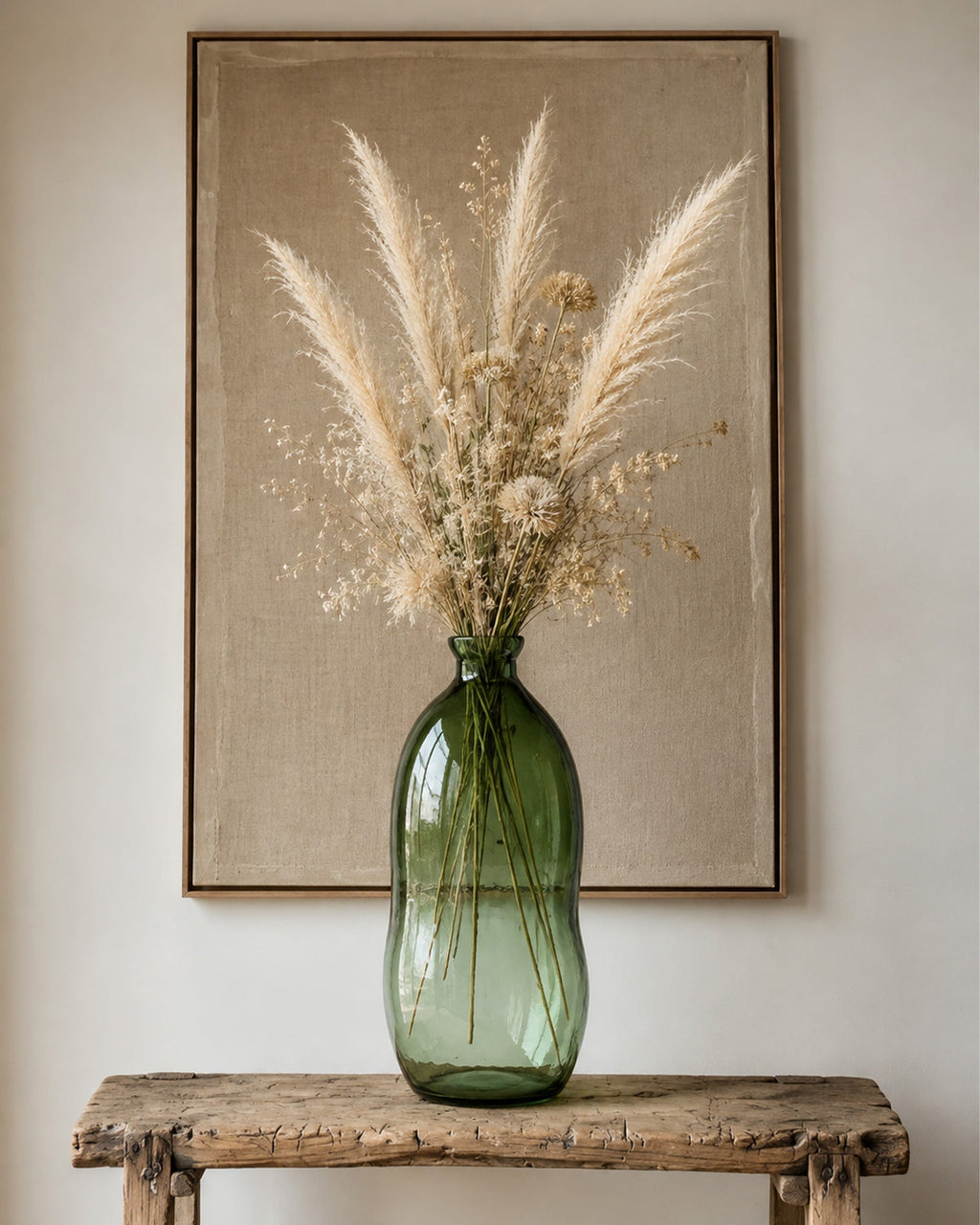 Vase Vert Dégradé Fait Main - | Maison Baan