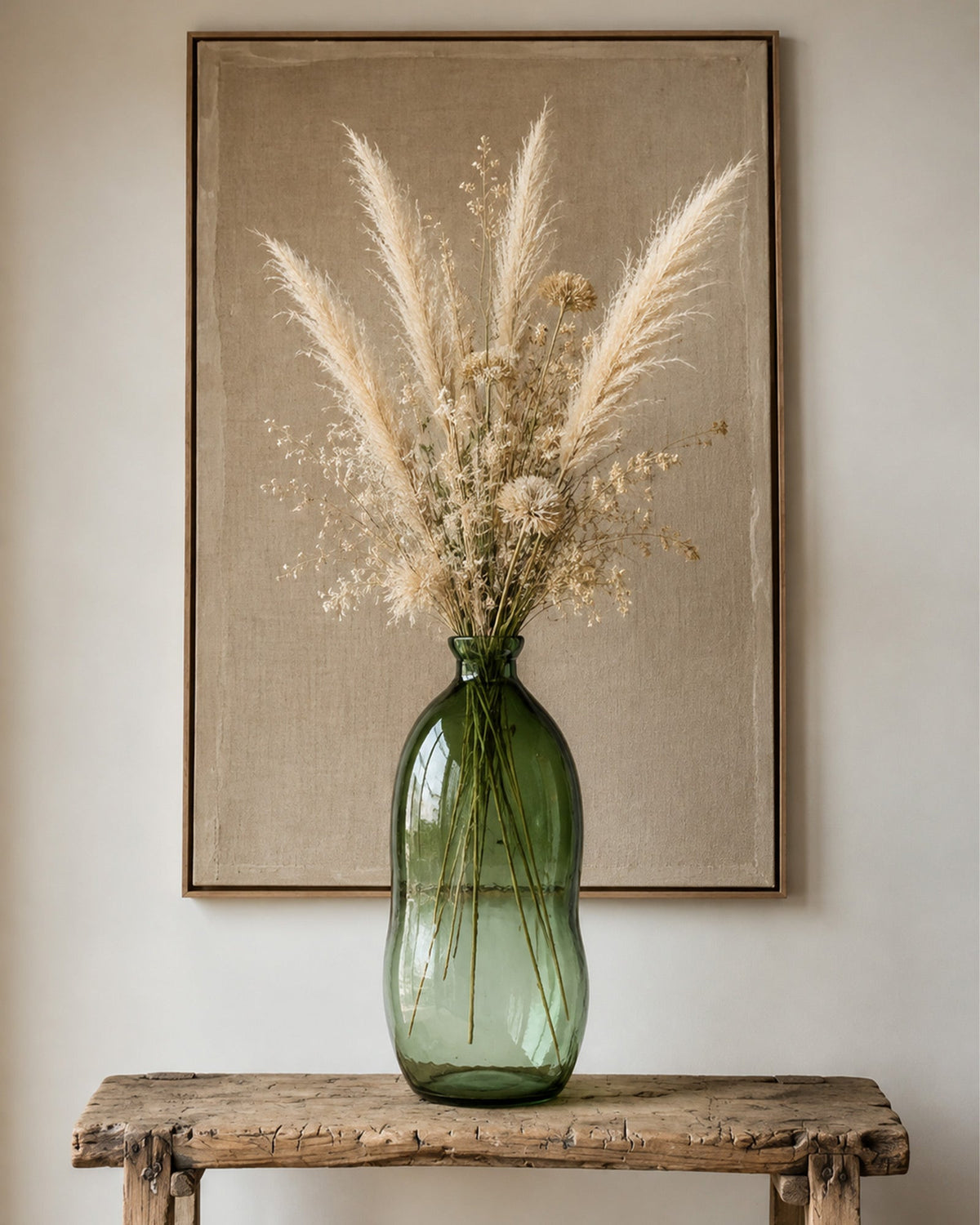 Vase Vert Dégradé Fait Main - | Maison Baan