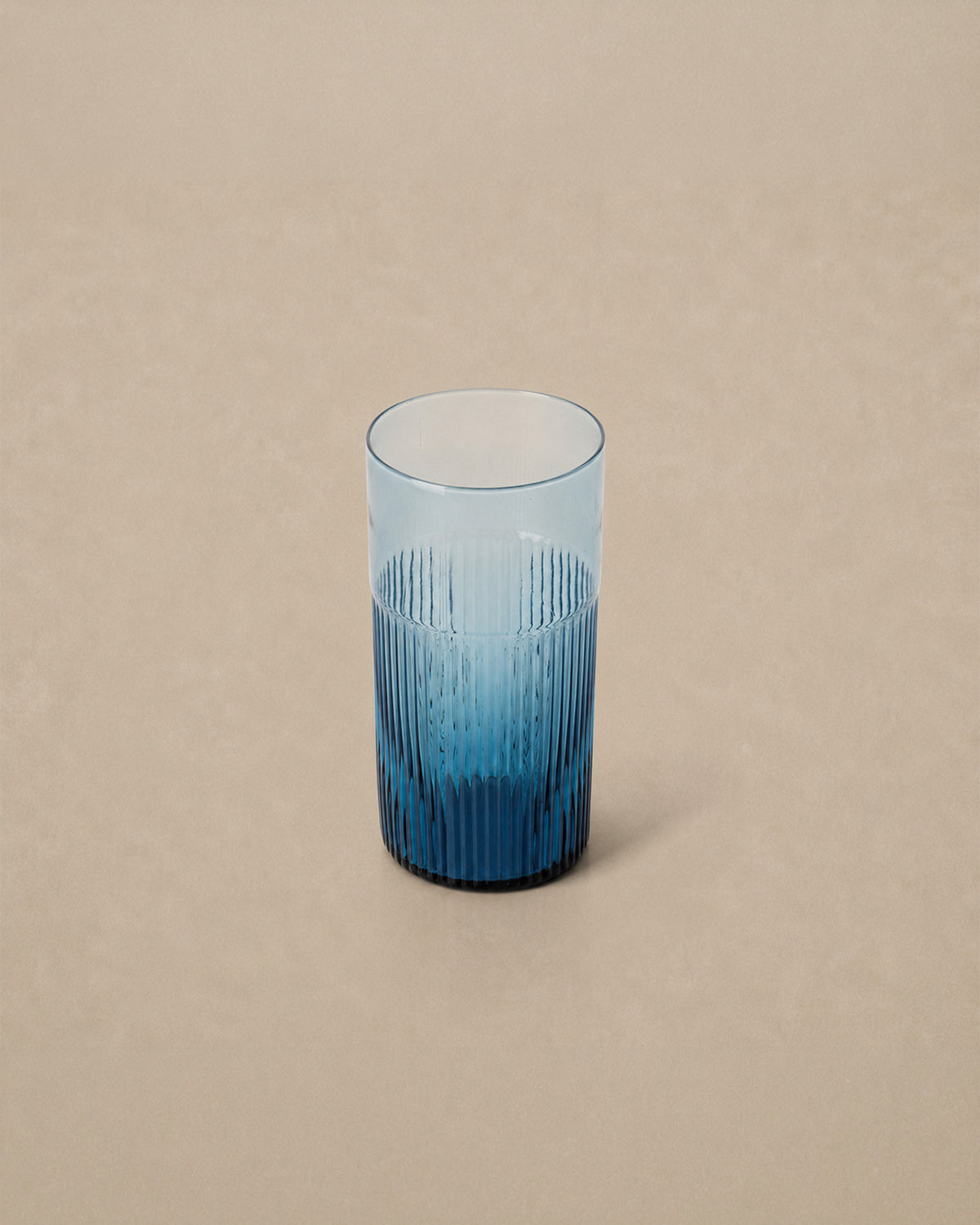 Verre Bleu Azure Ondulé