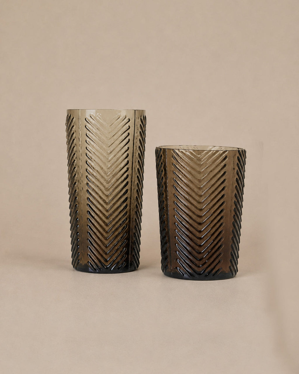 Verre Marron à Motifs - | Maison Baan